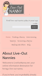Mobile Screenshot of liveoutnanny.net